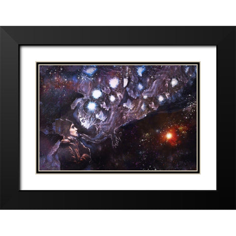 Listen to your guides IIII Black Modern Wood Framed Art Print with Double Matting by Wiley, Marta