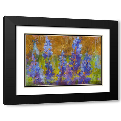Blue Bell XIII Black Modern Wood Framed Art Print with Double Matting by Wiley, Marta