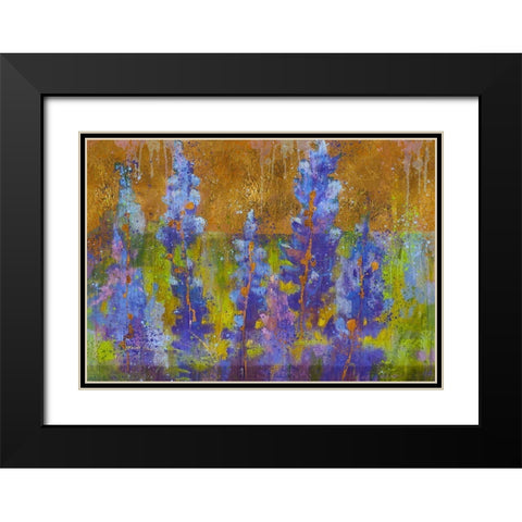 Blue Bell XIII Black Modern Wood Framed Art Print with Double Matting by Wiley, Marta