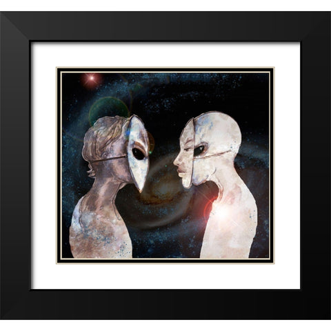 Hybrid VI Black Modern Wood Framed Art Print with Double Matting by Wiley, Marta