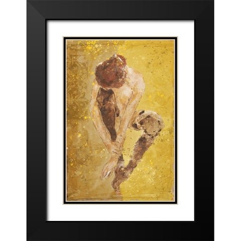 Yellow Repose Black Modern Wood Framed Art Print with Double Matting by Wiley, Marta