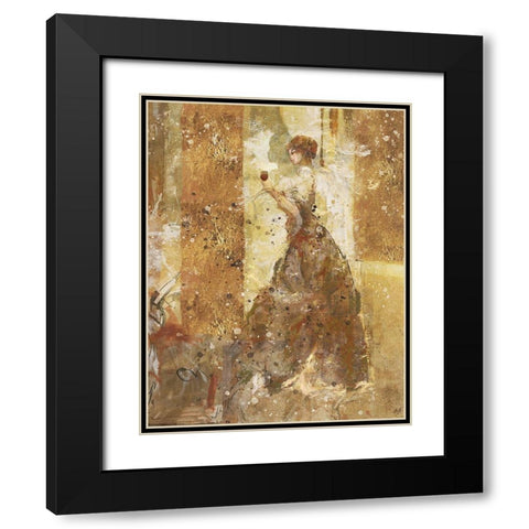 Wine I Black Modern Wood Framed Art Print with Double Matting by Wiley, Marta