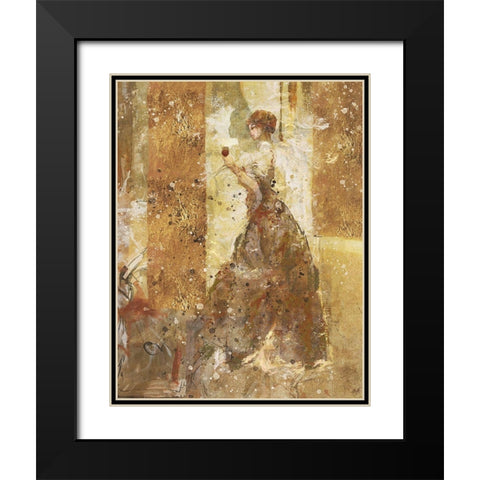 Wine I Black Modern Wood Framed Art Print with Double Matting by Wiley, Marta