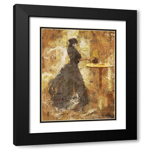Wine II red Black Modern Wood Framed Art Print with Double Matting by Wiley, Marta