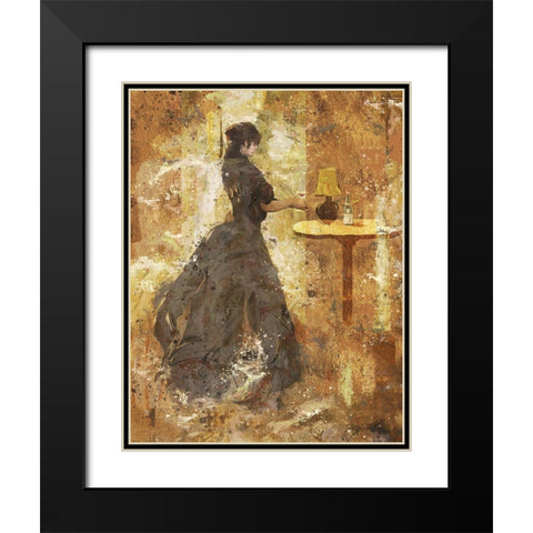 Wine II red Black Modern Wood Framed Art Print with Double Matting by Wiley, Marta