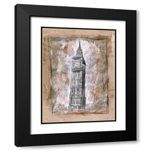 Landscape V Black Modern Wood Framed Art Print with Double Matting by Wiley, Marta