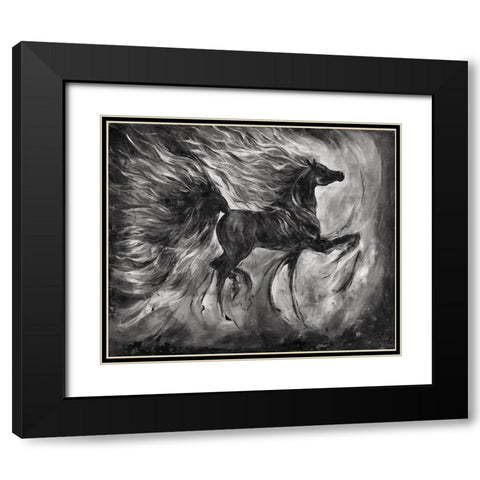 Romance BandW Black Modern Wood Framed Art Print with Double Matting by Wiley, Marta