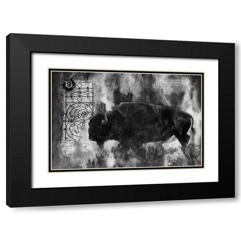 Buffalo BandW Black Modern Wood Framed Art Print with Double Matting by Wiley, Marta