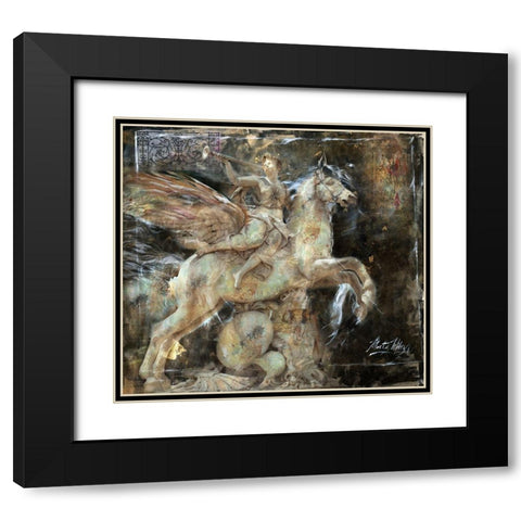 Princess I Black Modern Wood Framed Art Print with Double Matting by Wiley, Marta