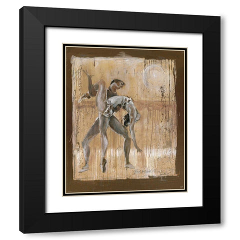 Dancer III Black Modern Wood Framed Art Print with Double Matting by Wiley, Marta