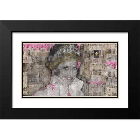 Diana II Black Modern Wood Framed Art Print with Double Matting by Wiley, Marta
