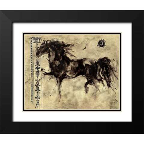 Lepa Zena Original Black Modern Wood Framed Art Print with Double Matting by Wiley, Marta