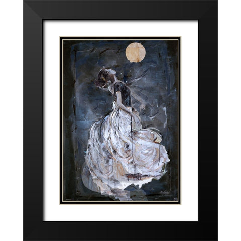 Night Black Modern Wood Framed Art Print with Double Matting by Wiley, Marta