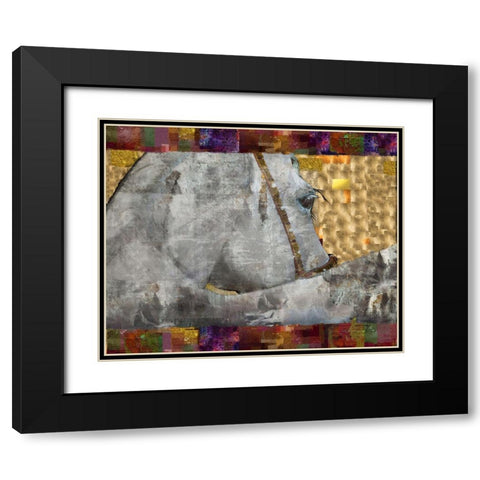 Gold Leaf Arabian Black Modern Wood Framed Art Print with Double Matting by Wiley, Marta
