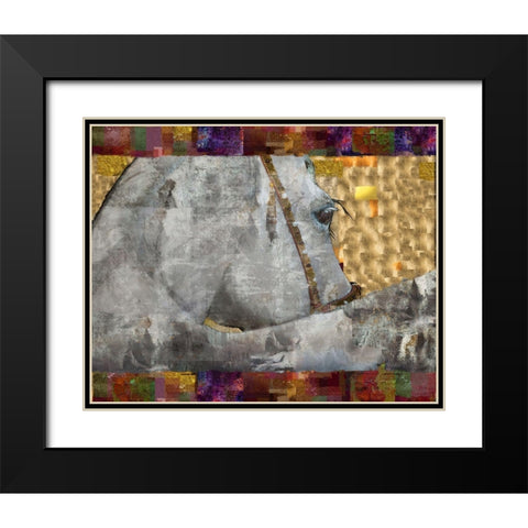 Gold Leaf Arabian Black Modern Wood Framed Art Print with Double Matting by Wiley, Marta