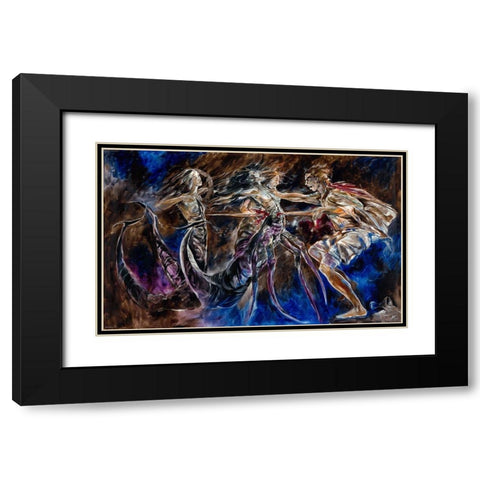 Scorpio Black Modern Wood Framed Art Print with Double Matting by Wiley, Marta