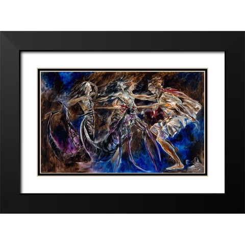 Scorpio Black Modern Wood Framed Art Print with Double Matting by Wiley, Marta
