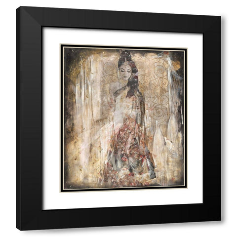 India I Black Modern Wood Framed Art Print with Double Matting by Wiley, Marta