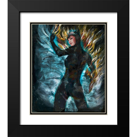 Sexy Villian II Black Modern Wood Framed Art Print with Double Matting by Wiley, Marta