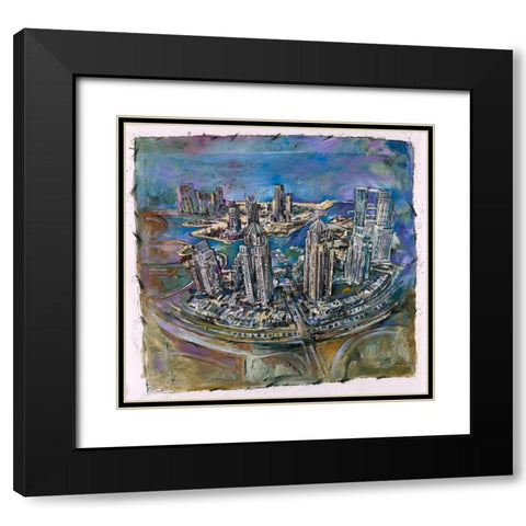Dubai III Black Modern Wood Framed Art Print with Double Matting by Wiley, Marta