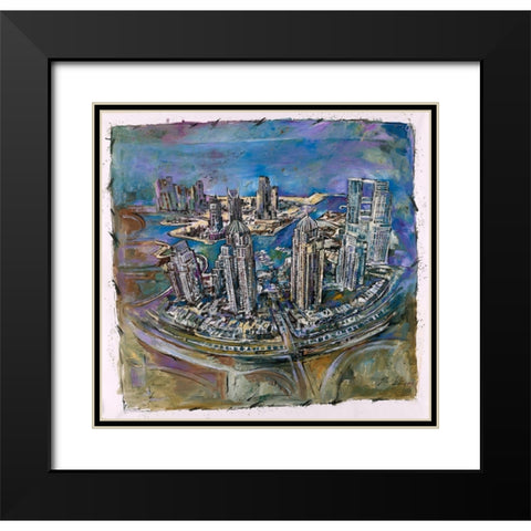 Dubai III Black Modern Wood Framed Art Print with Double Matting by Wiley, Marta