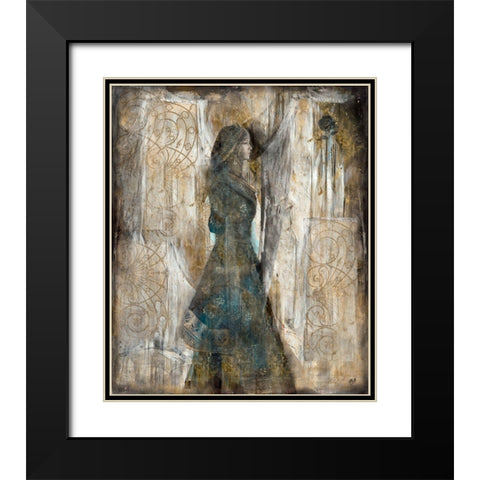 India II Black Modern Wood Framed Art Print with Double Matting by Wiley, Marta