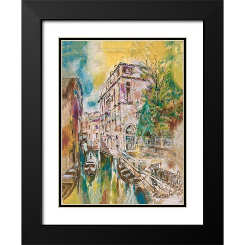 Italy, Yellow Black Modern Wood Framed Art Print with Double Matting by Wiley, Marta