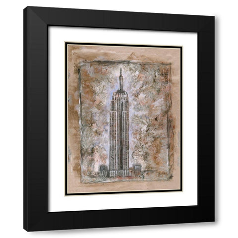 Beige, Cityscape Black Modern Wood Framed Art Print with Double Matting by Wiley, Marta