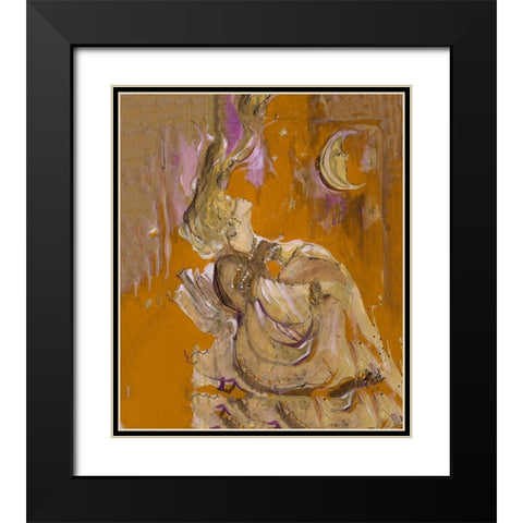 Golden Black Modern Wood Framed Art Print with Double Matting by Wiley, Marta