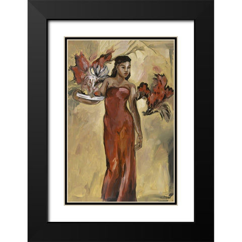 Island Beauty  Black Modern Wood Framed Art Print with Double Matting by Wiley, Marta