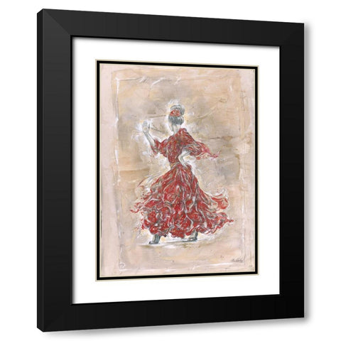 Flamenco III Black Modern Wood Framed Art Print with Double Matting by Wiley, Marta