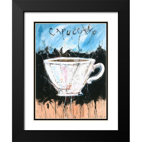 Capucinno Black Modern Wood Framed Art Print with Double Matting by Wiley, Marta