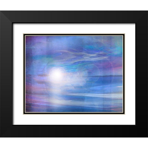 Fairys Blue Black Modern Wood Framed Art Print with Double Matting by Wiley, Marta