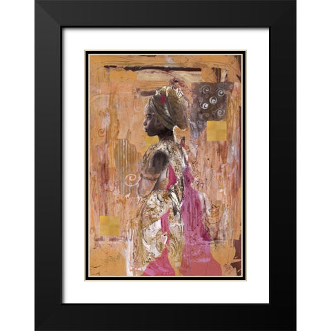 African Dream Sepia Black Modern Wood Framed Art Print with Double Matting by Wiley, Marta