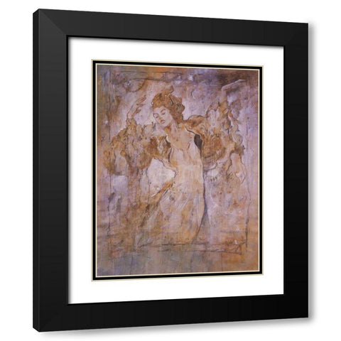 Dream Dancer Black Modern Wood Framed Art Print with Double Matting by Wiley, Marta