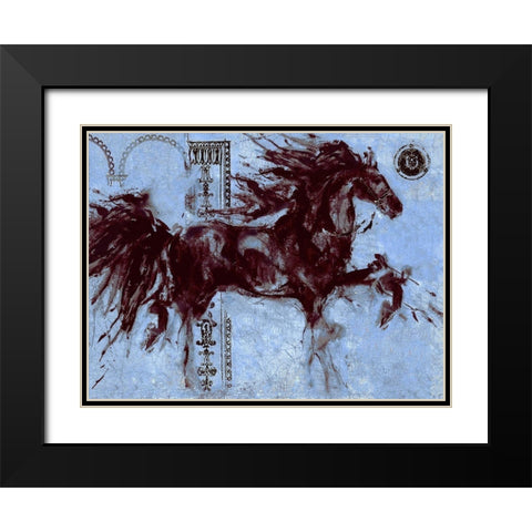 Blue Lepa Zena I Black Modern Wood Framed Art Print with Double Matting by Wiley, Marta