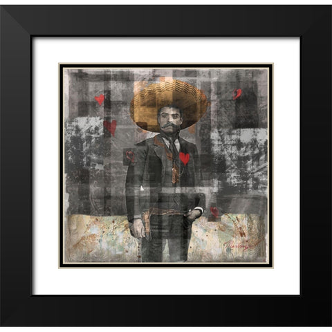 Mexican Revolutionary I-Sepia Black Modern Wood Framed Art Print with Double Matting by Wiley, Marta