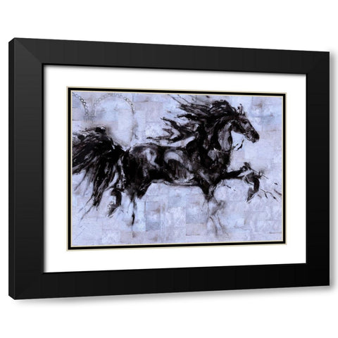 Lepa Zena Color IV Black Modern Wood Framed Art Print with Double Matting by Wiley, Marta