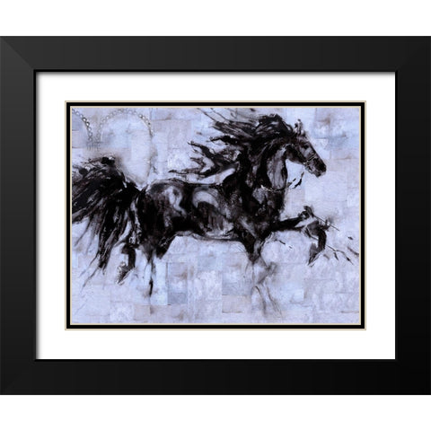 Lepa Zena Color IV Black Modern Wood Framed Art Print with Double Matting by Wiley, Marta