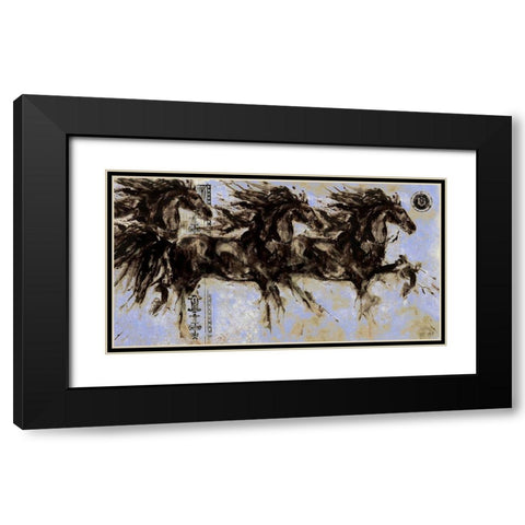 Lepa Zena 15 Black Modern Wood Framed Art Print with Double Matting by Wiley, Marta