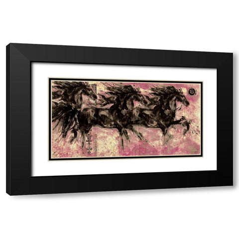 Lepa Zena 31 Black Modern Wood Framed Art Print with Double Matting by Wiley, Marta