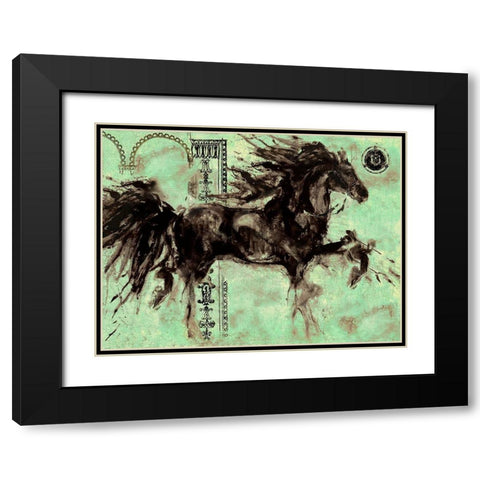 Lepa Zena Color XIIII Black Modern Wood Framed Art Print with Double Matting by Wiley, Marta