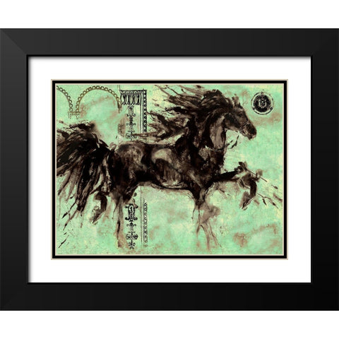 Lepa Zena Color XIIII Black Modern Wood Framed Art Print with Double Matting by Wiley, Marta
