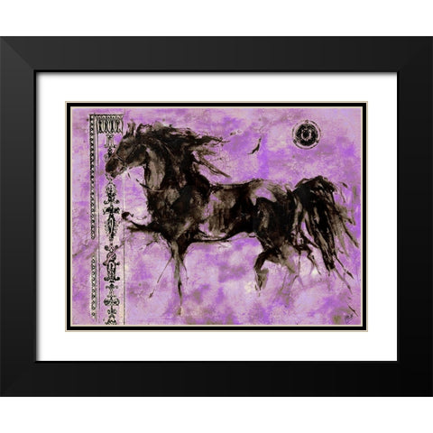 Lepa Zena XXIIII Black Modern Wood Framed Art Print with Double Matting by Wiley, Marta