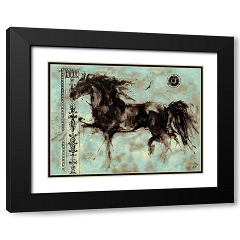 Lepa Zena XXVII Black Modern Wood Framed Art Print with Double Matting by Wiley, Marta