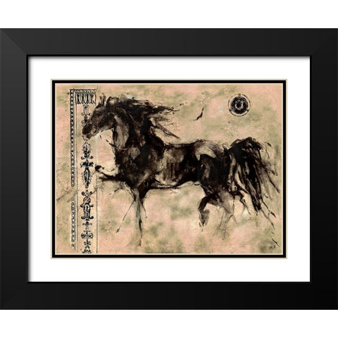 Lepa Zena 8 Black Modern Wood Framed Art Print with Double Matting by Wiley, Marta