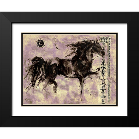 Lepa Zena 20 Black Modern Wood Framed Art Print with Double Matting by Wiley, Marta