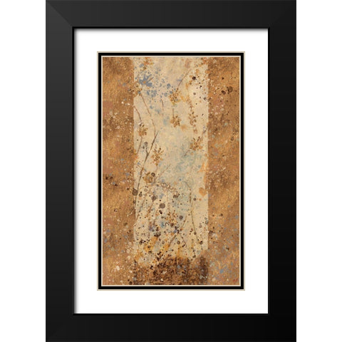 Golden Panel I Black Modern Wood Framed Art Print with Double Matting by Wiley, Marta