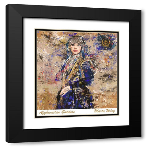 Afganistan III Black Modern Wood Framed Art Print with Double Matting by Wiley, Marta
