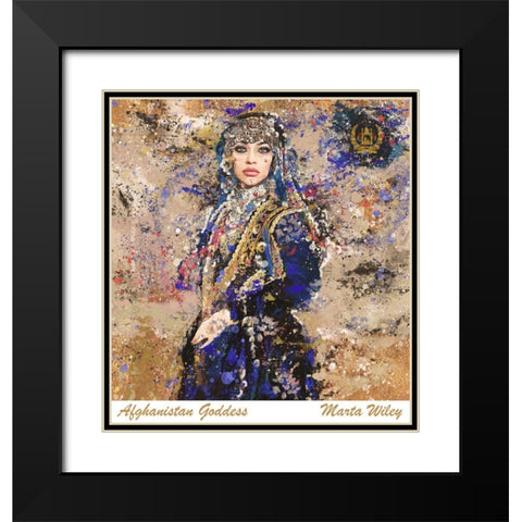 Afganistan III Black Modern Wood Framed Art Print with Double Matting by Wiley, Marta